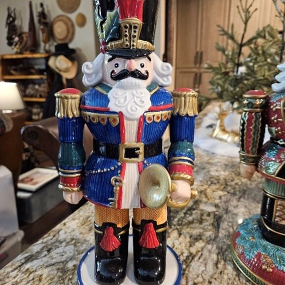Holiday nutcracker, perfect condition, Fitz & Floyd, large about 14" tall - Picture 1 of 2